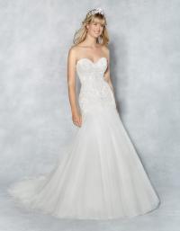 Wedding dress shape fit & flare