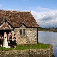 bridal party bridal party at bathing hut