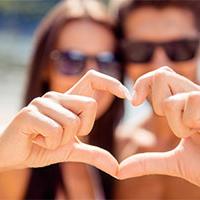 Couple on honeymoon Couple on honeymoon