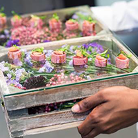 Rocket Food - a wedding canapés tray Rocket Food - a wedding canapés tray