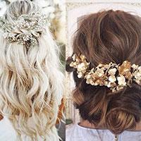 Wedding hair with flowers Wedding hair with flowers