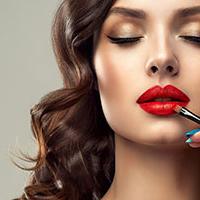 Why do we wear makeup? Woman wearing bright makeup