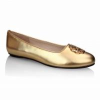 Yas Bonessi Ballerina gold shoe design perfect for weddings Yas Bonessi Ballerina gold shoe design perfect for weddings