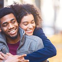 Young couple thinking about joining your finances